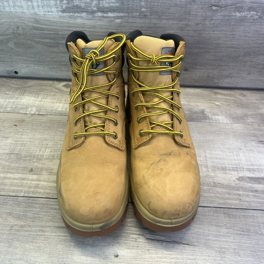 Herman Survivors Mens  10W Work Boots ASTM F2413-18 Steel Toe Leather Tan Black